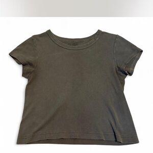Brandy Melville Gray Crop Top Casual Style